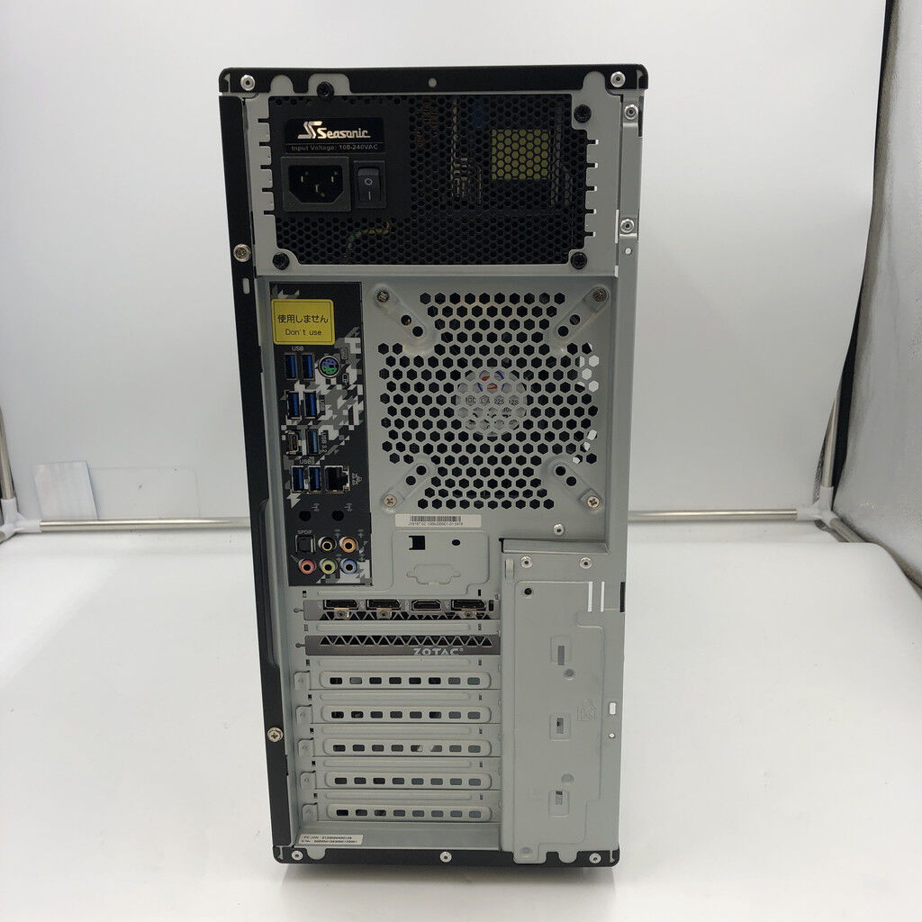 中古 TSUKUMO デスクトップPC(Ryzen 7 3700X/32GB/SSD500GB/HDD2TB