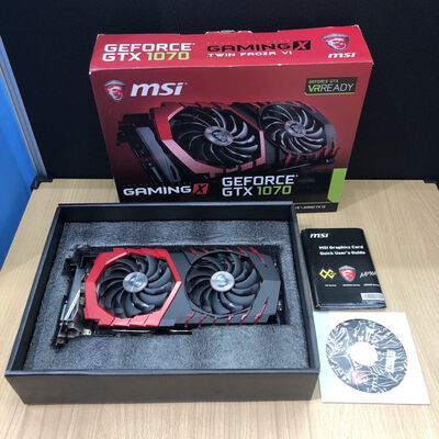 【甲府飯田店】中古  MSI GTX1070 GAMING X 8G(GTX1070 8G GDR5) 4720001724 