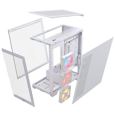 Corsair  3500X LX-R RGB iCUE LINK White CC-9011325-WW (E-ATX ガラス ホワイト) 