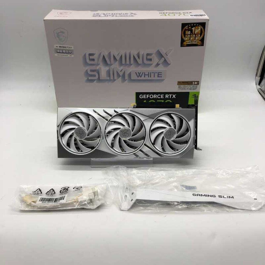 【箱無本体のみ 中古】MSI グラフィックボード(RTX4070) 中古 MSI GeForce RTX 4070 GAMING X SLIM WHITE 12G(RTX4070 12GB