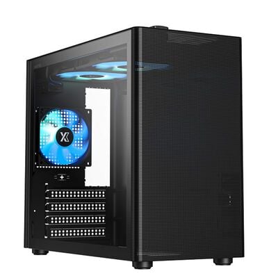 XASTRA  Corvus CR410 ARGB CR410-ARGB (MicroATX ガラス ブラック) 