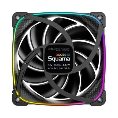 Geometric Future  Squama 3003-12 Black 3pack GF-SQ-3003B-12-3P (120mm ARGB ブラック 3個パック) 