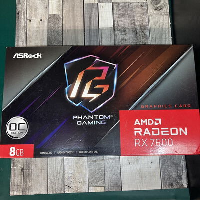 【広島店】中古  ASRock Radeon RX 7600 Phantom Gaming 8GB OC（RX7600 8GB） 3480036422 