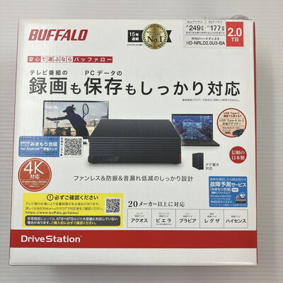 【秋葉原本店】中古  BUFFALO HD-NRLD2.0U3-BA(USB3.1 外付HDD 2TB 黒) 3410011368 