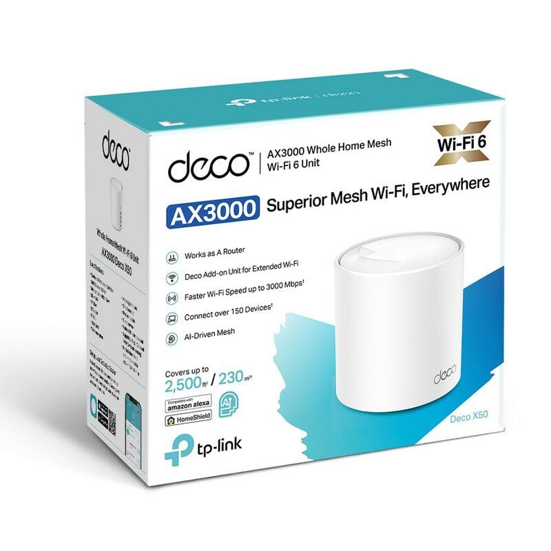 TP-Link Deco X50(1-pack)(JP) AX3000 メッシュWi-Fi 6ユニット
