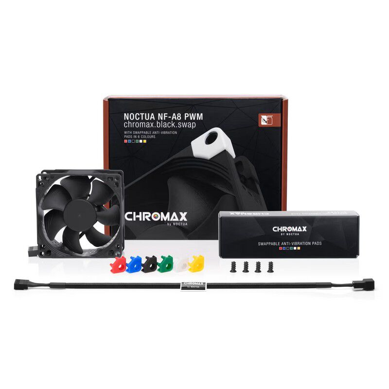 noctua NF-A8 PWM chromax.black.swap NF-A8-PWM-CH-BK-S (80mm