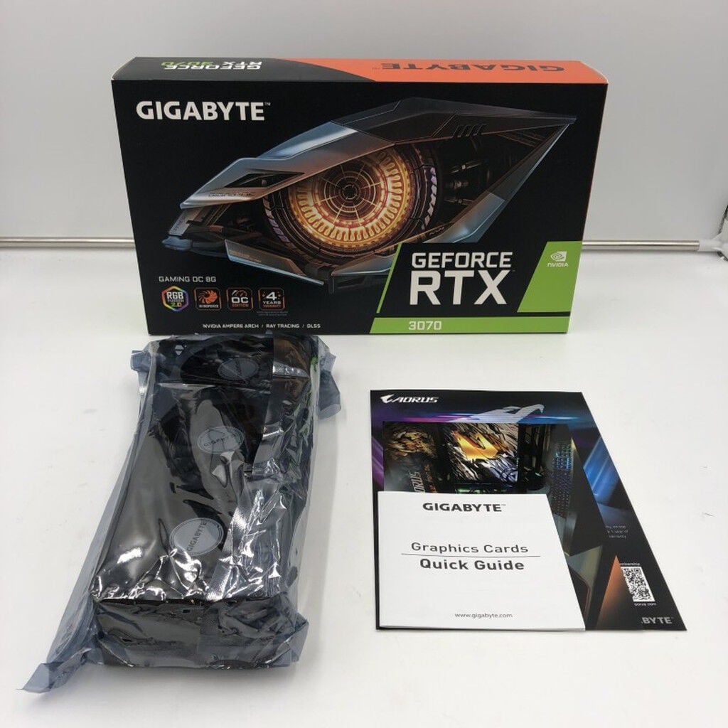中古 GIGABYTE GV-N3070GAMING OC-8GD (RTX3070 8G) 143899 （383423