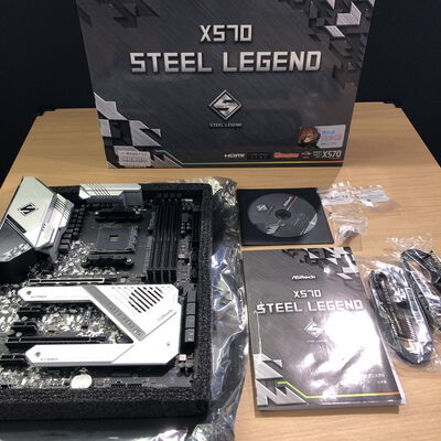 【甲府飯田店】中古  ASRock X570 Steel Legend (X570 AM4 ATX DDR4) 140058 