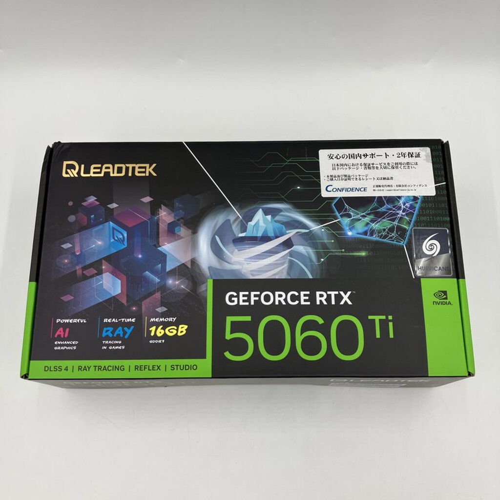 中古 LEADTEK RTX 5060 Ti HURRICANE-16GBD7-FPAS-1 (RTX5060Ti 16GB