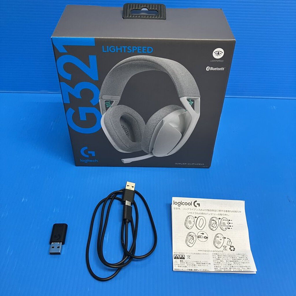 中古 ﾛｼﾞｸｰﾙ G321-WH (無線 ｹﾞｰﾐﾝｸﾞﾍｯﾄﾞｾｯﾄ) 3120024318 （373711