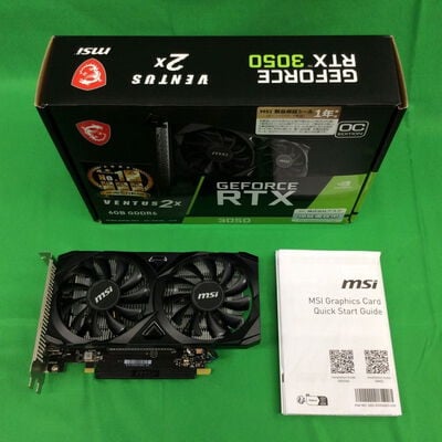 【川崎店】中古  MSI GeForce RTX 3050 VENTUS 2X E 6G OC(RTX3050 8G) 3170007036 