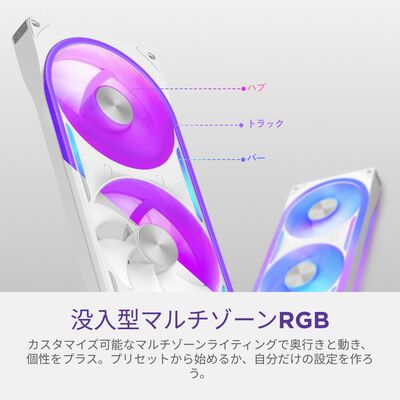 NZXT  F420U Ultra RGB RF-E42US-WA (420mm ARGB ホワイト) 