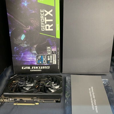 【横浜駅前店】中古  玄人志向 GG-RTX3070-E8GB/OC/DF/LHR (Geforce RTX 3070 8GB) 3400008516