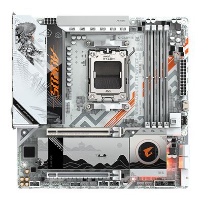 GIGABYTE  B850M AORUS ELITE WIFI7 ICE-P (B850 AM5 MicroATX) 