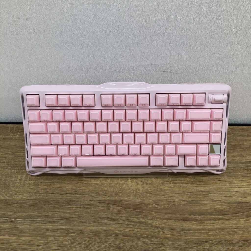 GravaStar K1 Lite ゲーミングキーボード スターピンク Mercury K1 Lite Special Edition - Aurora Mist | 75%メカニカル