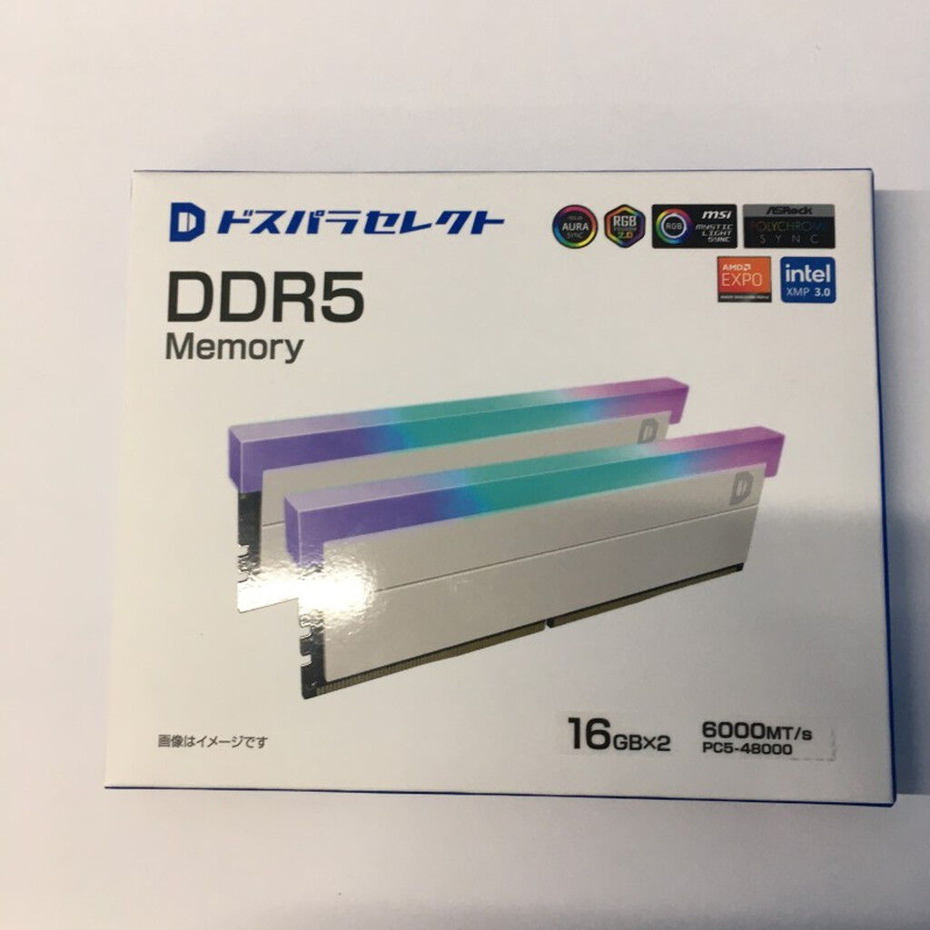 中古 ﾄﾞｽﾊﾟﾗｾﾚｸﾄ D5D6000-16G2A1-RGB-WH(DDR5-6000 16GBx2) 3310005827