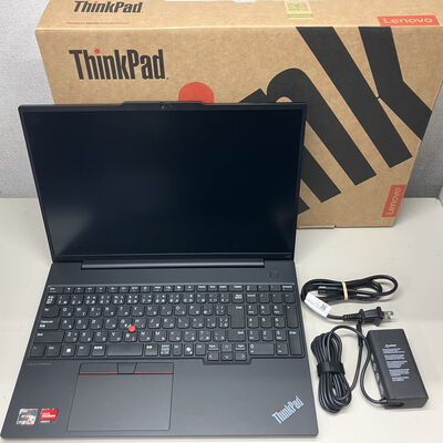 【町田店】中古  Lenovo ThinkPad E16 Gen 2 AMD (AMD Ryzen5 7535U 2.9GHz/16GB/SSD256GB/-/オンボード/16/1920x1200/Wi-Fi/WEBCAM/W11P64) 176149 