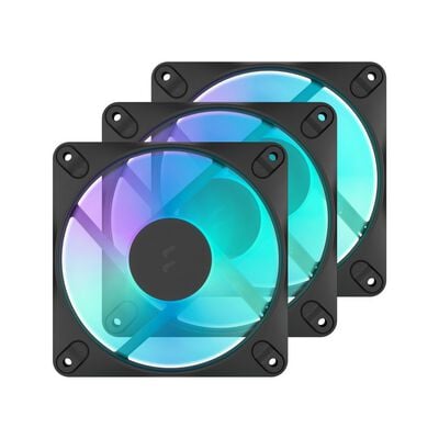 Fractal Design  Dynamic 3 - 12 RGB 3-Pack Black FD-F-DR3-1203  (120mm ARGB ブラック 3個パック) 