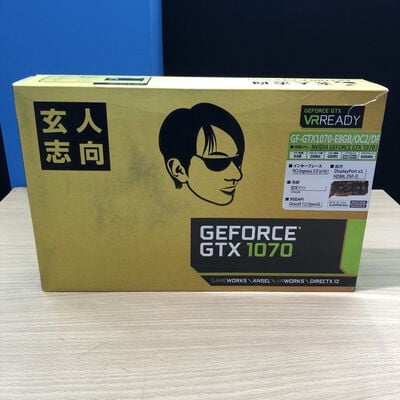 【甲府飯田店】中古  玄人志向 GF-GTX1070-E8GB/OC2/DF（GTX1070 8GB） 3480037335 