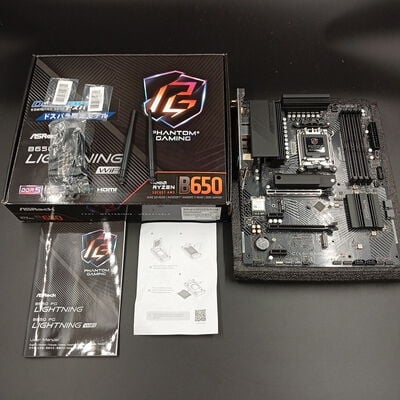 【大須店】中古  ASRock B650 PG Lightning WiFi (B650 AM5 ATX DDR5) 3120022502 