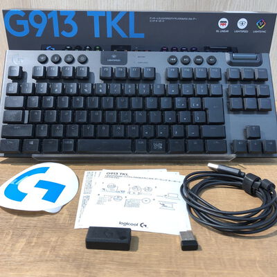 【姫路店】中古  ロジクール G913 TKL LIGHTSPEED Wireless RGB Mechanical Gaming Keyboard-Linear G913-TKL-LNBK 3480040331 