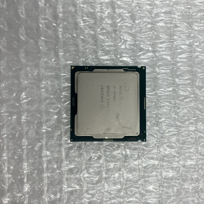 中古 INTEL Core i7 9700K (1151/3.60GHz/12M/C8/T8) 138481 （401726