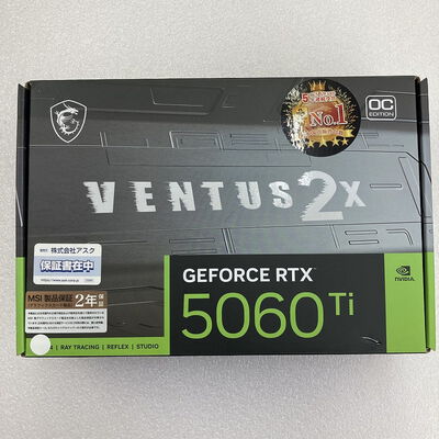 【京都店】中古  MSI GeForce RTX 5060 Ti 16G VENTUS 2X OC PLUS (RTX5060Ti 16G) 178240 