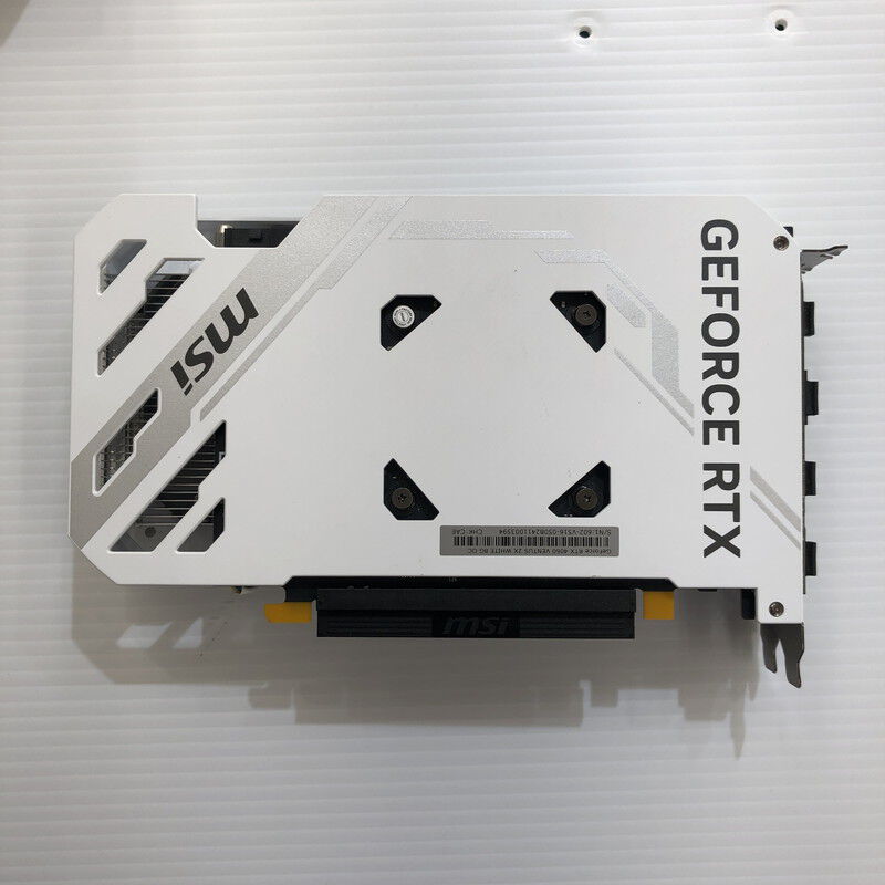 中古 MSI GeForce RTX 4060 VENTUS 2X WHITE 8G OC 5230000599