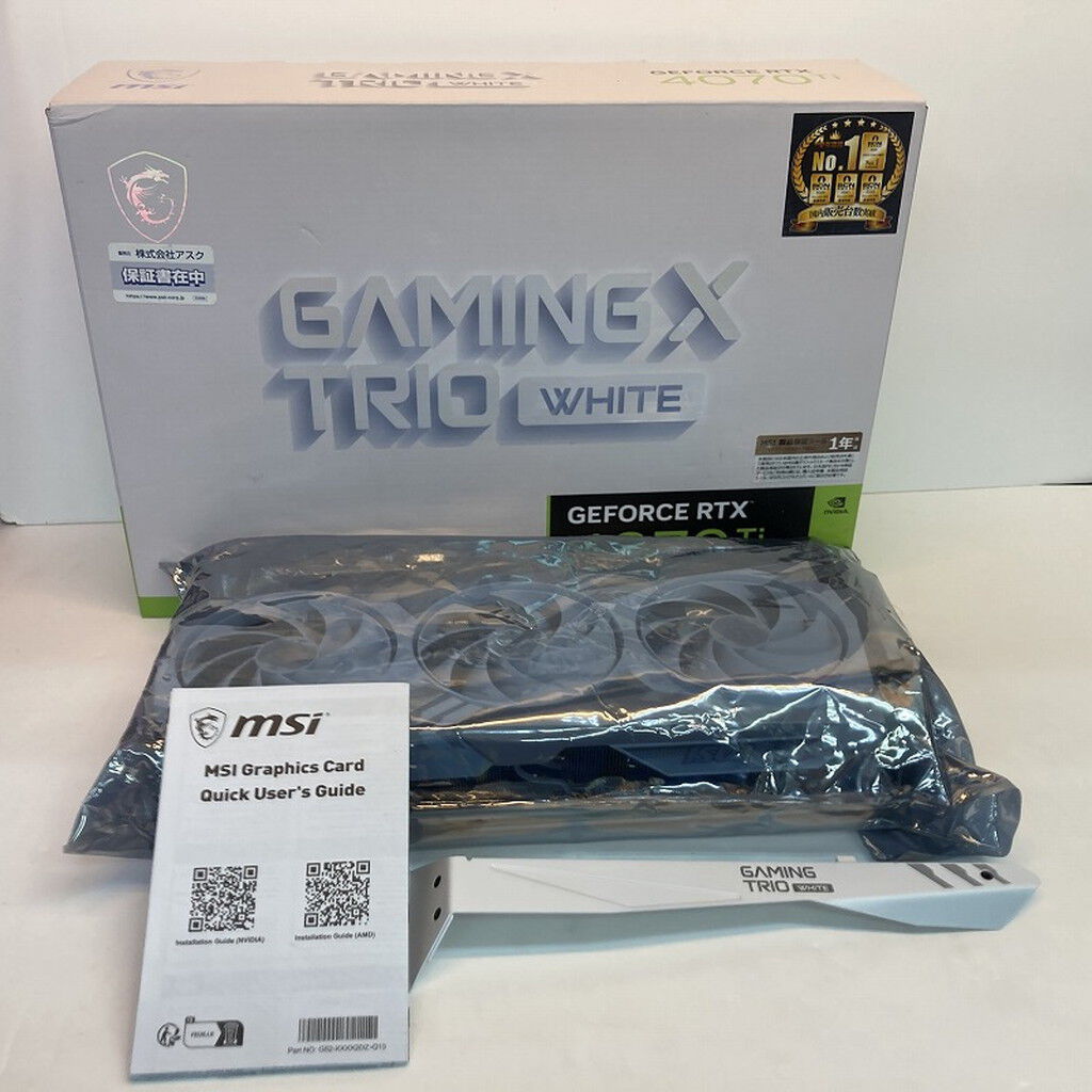 中古 MSI GeForce RTX 4070 Ti GAMING X TRIO WHITE 12G (RTX4070Ti