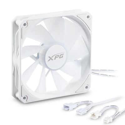 ADATA  VENTO R 120 ARGB PWM VENTOR120ARGBPWM3C-WHCWW (120mm ホワイト リバースファン 3個パック) 