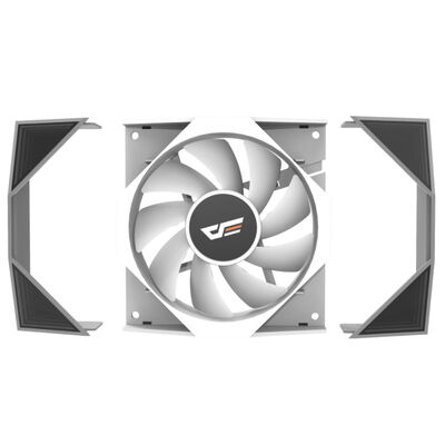 darkFlash  DM18R DM18R-W-HQ1 (120mm ホワイト ARGB リバースファン) 