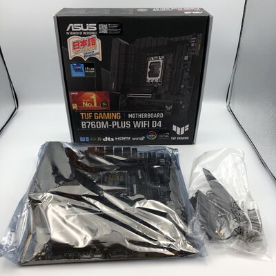 【甲府飯田店】中古  ASUS TUF GAMING B760M-PLUS WIFI D4(B760 1700 mATX DDR4) 4720002785 