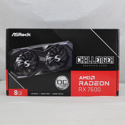 【通販センター】中古  ASRock Radeon RX 7600 Challenger 8GB OC 180526 