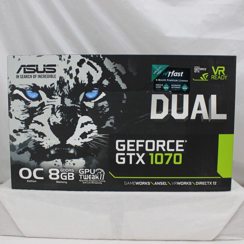 中古 ASUS DUAL-GTX1070-O8G（GTX1070 8GB） 3480041079 （373448