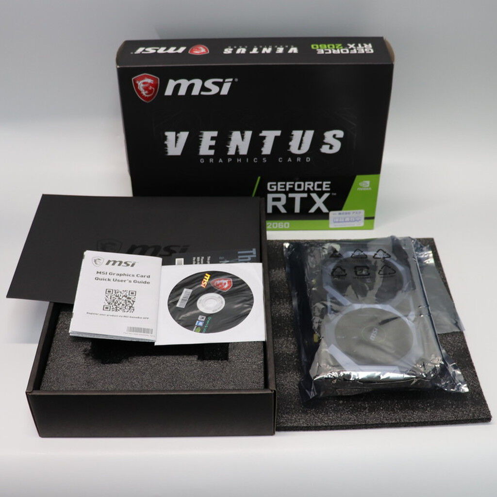 【中古】MSI Ventus GeForce RTX 2060 12GB Placa de Vídeo RTX 2060 Ventus MSI NVIDIA GeForce, 12 GB