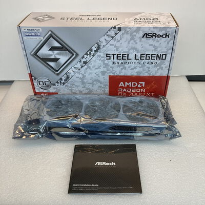 【京都店】中古  ASRock RX7800XT SL 16GO RX7800XT Steel Legend OC (RX7800XT 16GB) 162734 