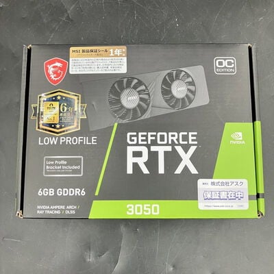 【大須店】中古  MSI GeForce RTX 3050 LP E 6G OC 3120024294 