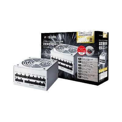 玄人志向  KRPW-GA1000W/90+/WHITE/REV2.0 (1000W ホワイト) 