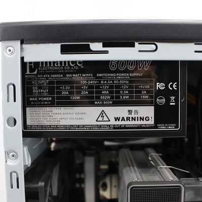 【通販センター】中古  インバースネット FRONTIER(Intel Core i5 12400F/16GB DDR4 (PC4)/SSD1TB/なし/NVIDIA GeForce RTX 3060 Ti 8GB/W11H64 MAR) 196559 