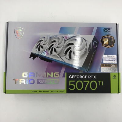 【福井日之出店】中古  MSI GeForce RTX 5070 Ti 16G GAMING TRIO OC WHITE（RTX5070Ti 16GB） 3480038275 