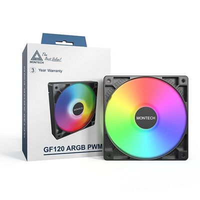 MONTECH  GF120 ARGB PWM Black Single Pack 