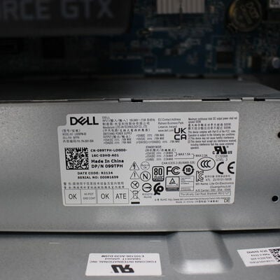 【通販センター】中古  DELL XPS 8940(Intel Core i7 11700/16GB DDR4 (PC4)/SSD2TB/DVDマルチ/NVIDIA GeForce GTX 1650 4GB/W11H64 MAR) 191983 