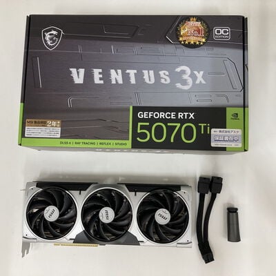 【福山ココローズ店】中古  MSI GeForce RTX 5070 Ti 16G VENTUS 3X OC (RTX5070Ti 16G) 176551 