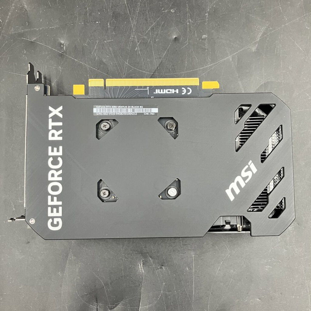 中古 MSI GeForce RTX 4060 VENTUS 2X BLACK 8G (RTX4060 8GB) 190632