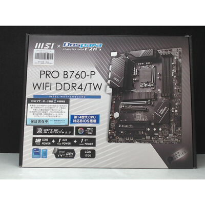 【前橋ｲﾝﾀｰｱｶﾏﾙ店】中古  MSI PRO B760-P WIFI DDR4/TW (B760 1700 ATX DDR4) 167318 