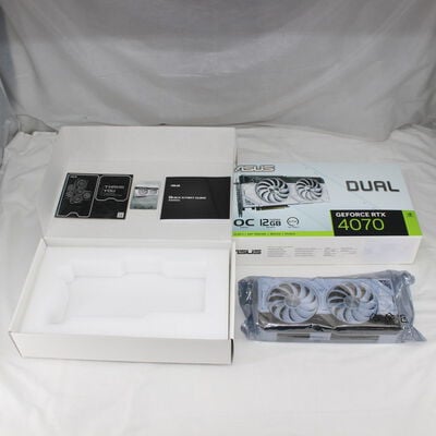 【通販センター】中古  ASUS DUAL-RTX4070-O12G-WHITE（RTX4070 12GB） 3480035451 
