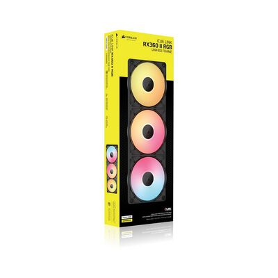 Corsair  iCUE LINK RX360 II Unified Frame RGB Fans Expansion Black CO-9051061-WW (ブラック) 