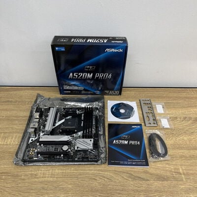 【津ラッツ店】中古  ASRock A520M Pro4 (A520 AM4 mATX DDR4) 143666 