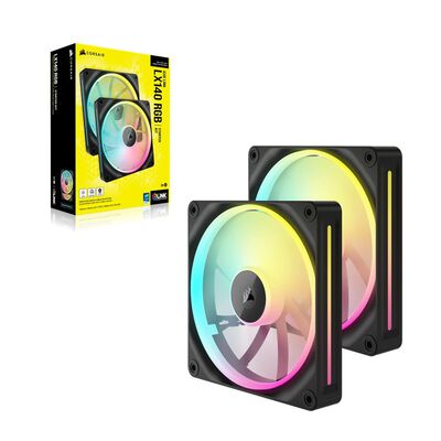 Corsair  iCUE LINK LX140 RGB Dual Fans Starter Kit CO-9051028-WW (2個パック ブラック) 