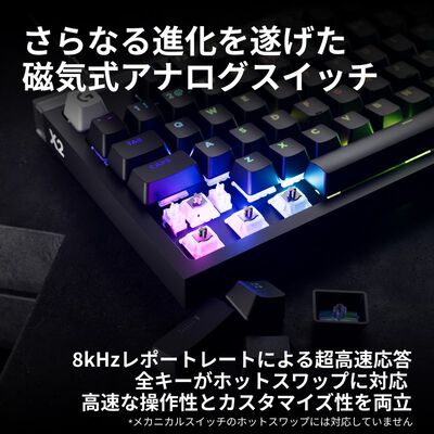 Logicool  PRO X2 RAPID 有線ゲーミングキーボード G-PKB-TKL-RT2BK (ブラック) 